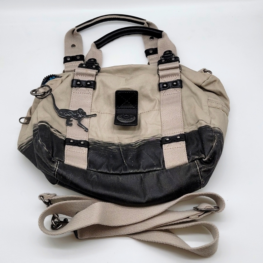 Kipling Joanne  City Collection Sling Bag Black and Gray